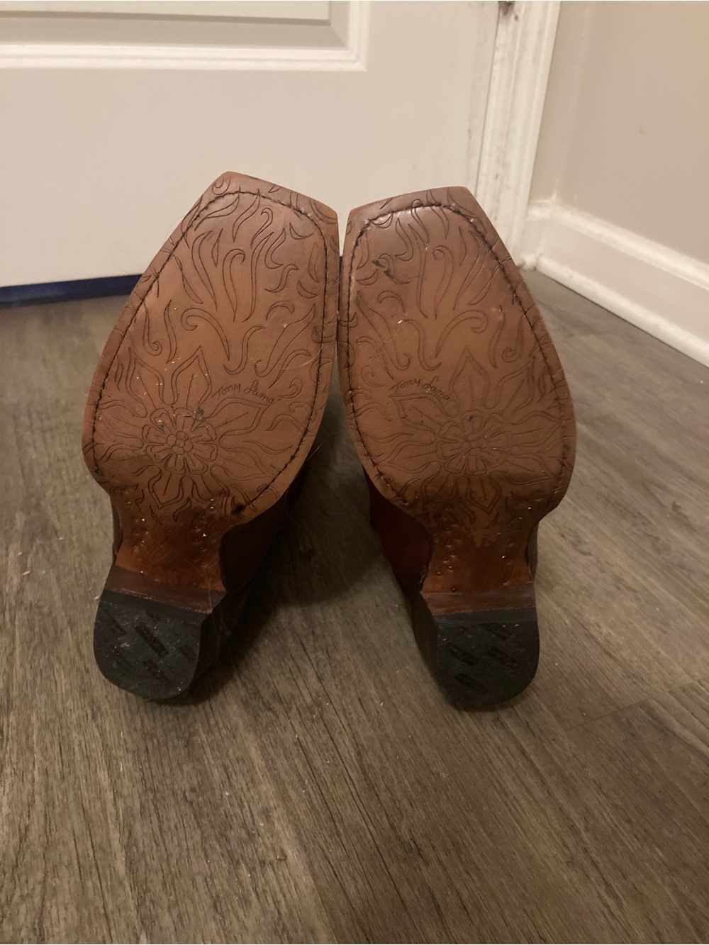 Tony lama dark red western boots - Picture 3 of 7